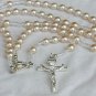 White pearls Rosary-B