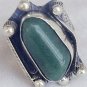 Green agate ring-SR63
