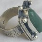 Green agate ring-SR63