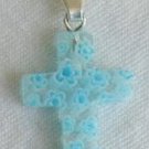 Turquoise flowers morano Cross