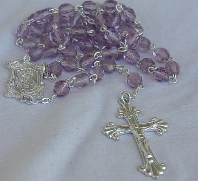 A purple Rosary