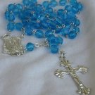Aqua blue beads Rosary