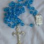 Aqua blue beads Rosary