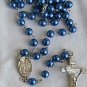 Blue navy  pearls Rosary