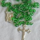 Shiny green rosary