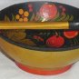 Russian wood bowl with teaspoon
