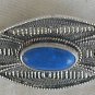 Blue agate brooch