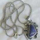 Blue colored pendant stone-hand made-HP124 Blue colored pendant stone-hand made-HP124