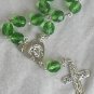 Mini rosary green beads