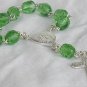 Mini rosary green beads
