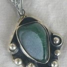 Green glass pendant-PHM-77