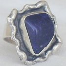 Blue hand made ring-BHM-48 Blue hand made ring-BHM-48