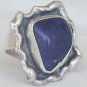 Blue hand made ring-BHM-48
