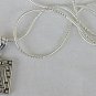 Libra zodiac silver pendant