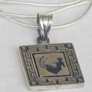 Virgo zodiac sign silver pendant Virgo zodiac sign silver pendant