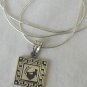 Virgo zodiac sign silver pendant