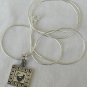 Virgo zodiac sign silver pendant