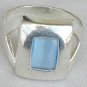 light blue cat eye ring