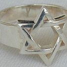 Silver Star of David ring - B Silver Star of David ring - B