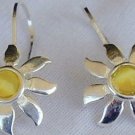 Mini Yellow sun earrings