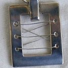 Silver rhodium window necklace B