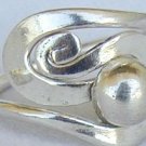 silver ball ring