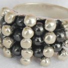 Silver black cat eye ring Silver black cat eye ring