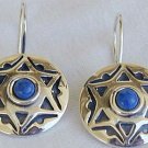 David-Star blue earrings