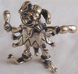 Clown silver miniature