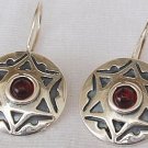 David -star red earrings