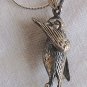 Mini parrot silver pendant