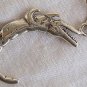 Crocodile silver pendant