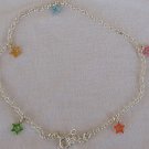 Colorful stars anklet