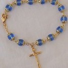 Rosary bracelet-light blue beads Rosary bracelet-light blue beads