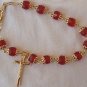 Rosary bracelet-red