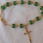 Green bracelet Rosary