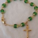 Green bracelet Rosary