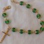 Green bracelet Rosary