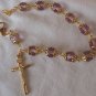Purple golden Rosray bracelet