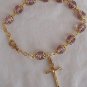 Purple golden Rosray bracelet