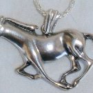Horse silver pendant