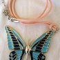 Turquoise butterfly pendant - A