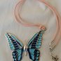 Turquoise butterfly pendant - A