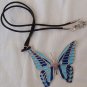 Turquoise butterfly pendant - B