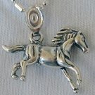Mini horse silver pendant
