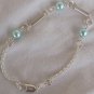 Light blue silver bracelet-A