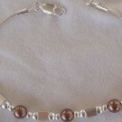 Brown silver bracelet-A