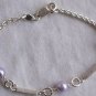 Purple silver bracelet-C