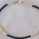 Trendy cauciu and silver bracelet Trendy cauciu and silver bracelet