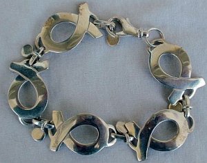 Maskit letter bracelet